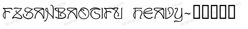 FZSanBaoTiFU Heavy字体转换